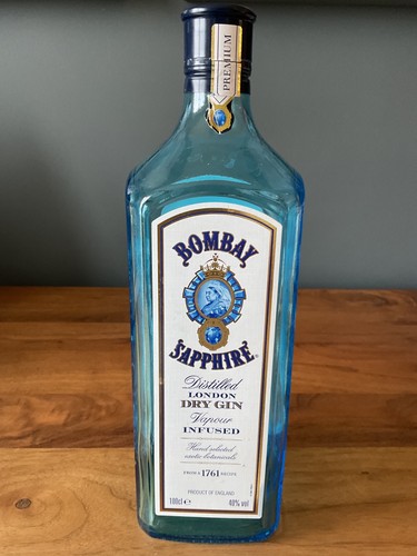 Empty bombay sapphire gin - empty,