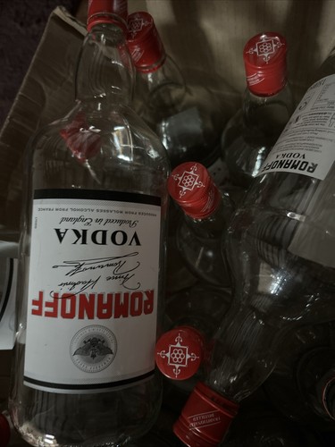 Romanoff vodka empty - vodka,