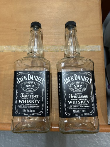 Empty jack daniels 1 litre - jack,