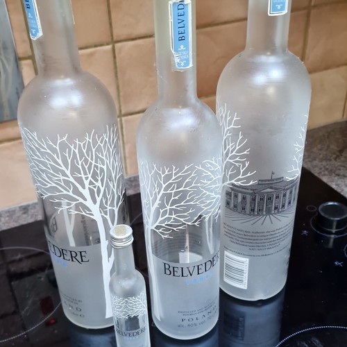 Belvedere frosted glass empty - glass,