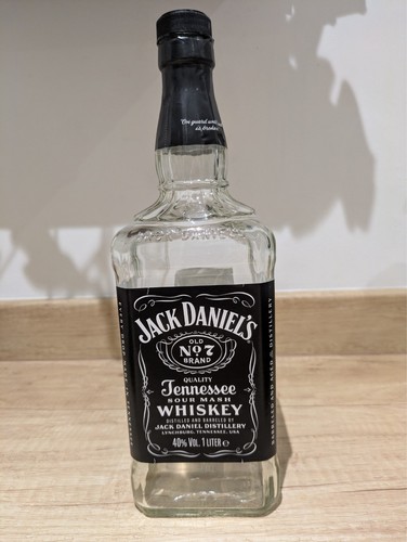 Jack daniels whiskey bottle - bottle,