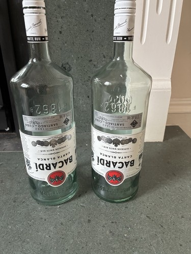 Empty litre bacardi rum - 1.5,