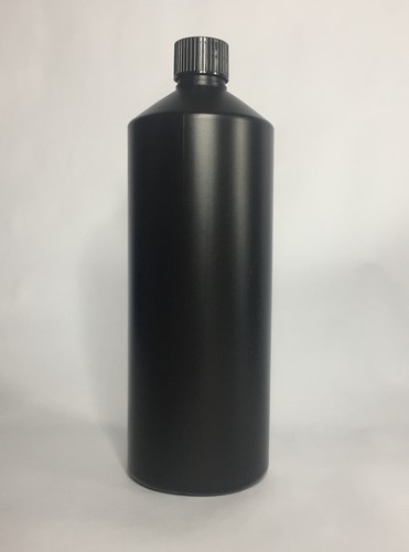 1000ml black hdpe - (1,